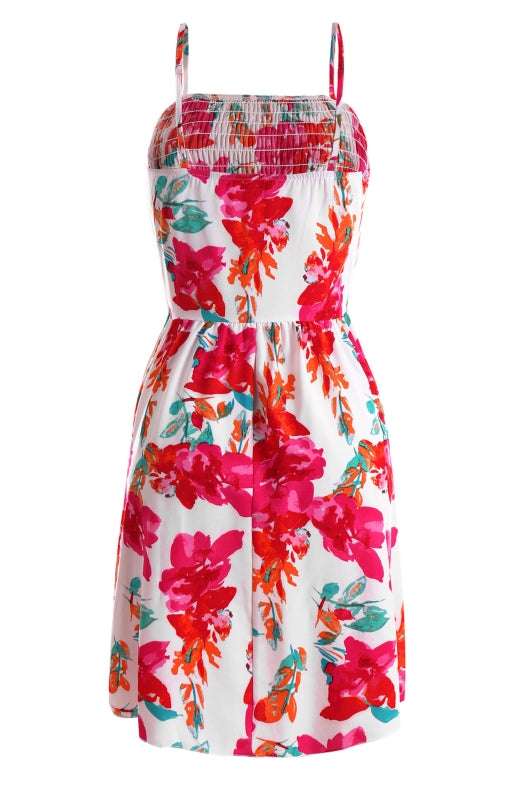 Ladies Spring/Summer Fashion Print Sling Dress