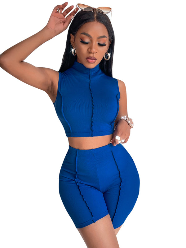 Women's tight sports suit women's two piece set