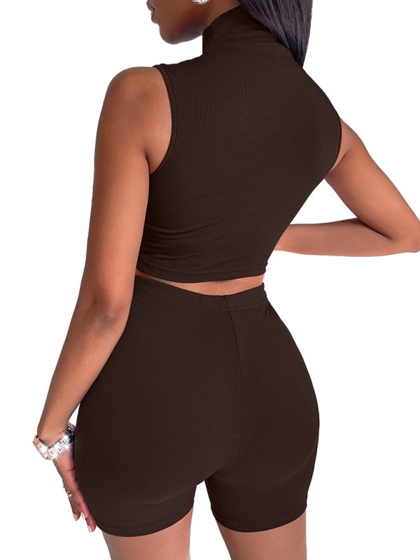 Women's tight sports suit women's two piece set