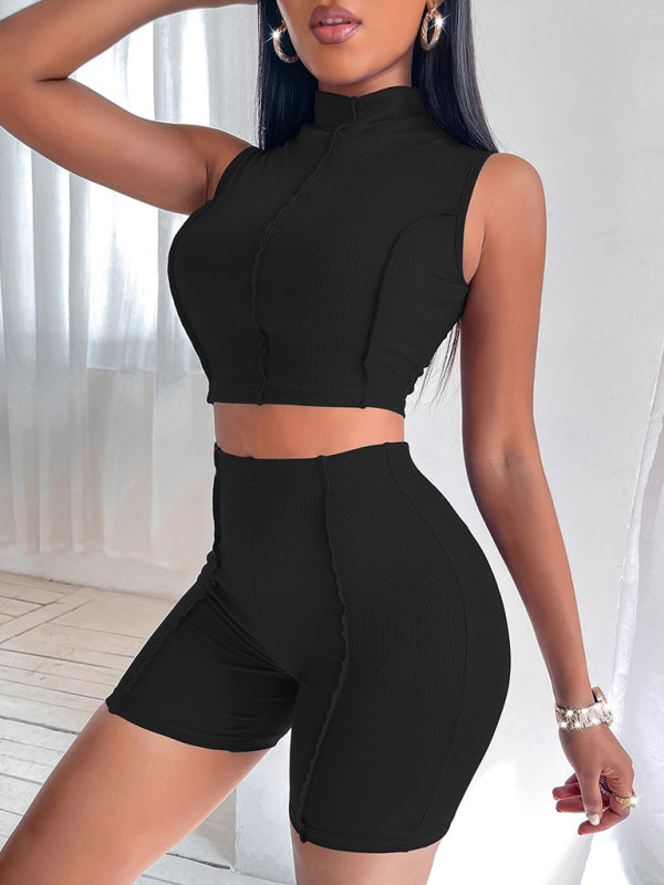 Women's tight sports suit women's two piece set