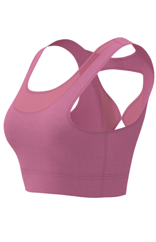 High Strength Shockproof Top Fitness Running Gathered Back Bra