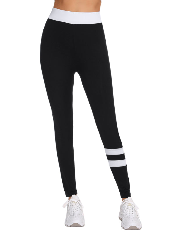 Fashion All-Match Casual Ms  Contrast Sweatpants