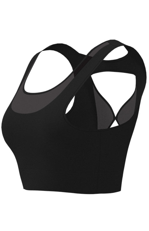 High Strength Shockproof Top Fitness Running Gathered Back Bra