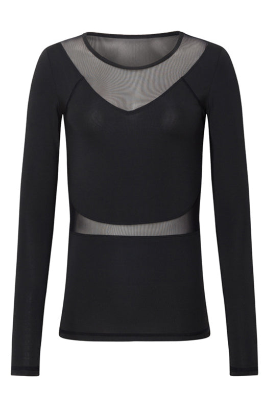 Women's Sports And Leisure Stitching Long-Sleeved Top