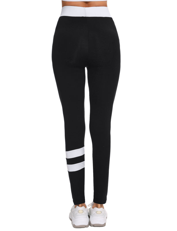 Fashion All-Match Casual Ms  Contrast Sweatpants