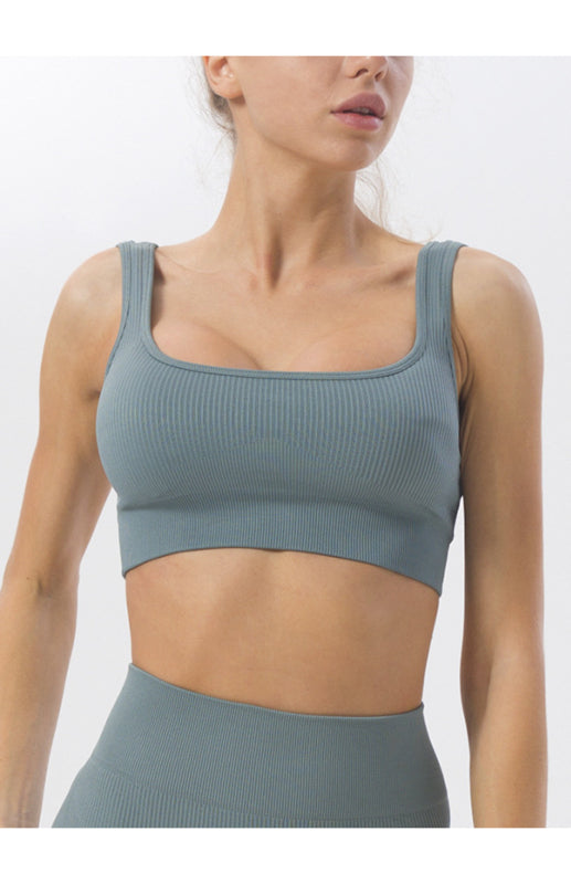 Women's U Neck Vest Seamless Yoga Wear