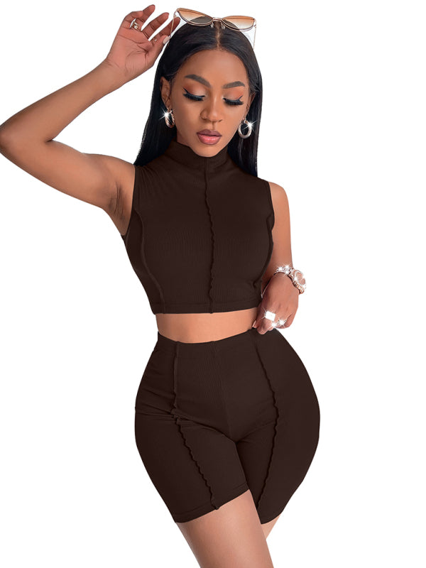 Women's tight sports suit women's two piece set