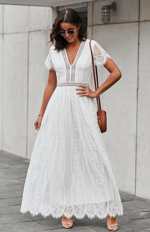 Women's  Fill Your Heart Lace Maxi Dress