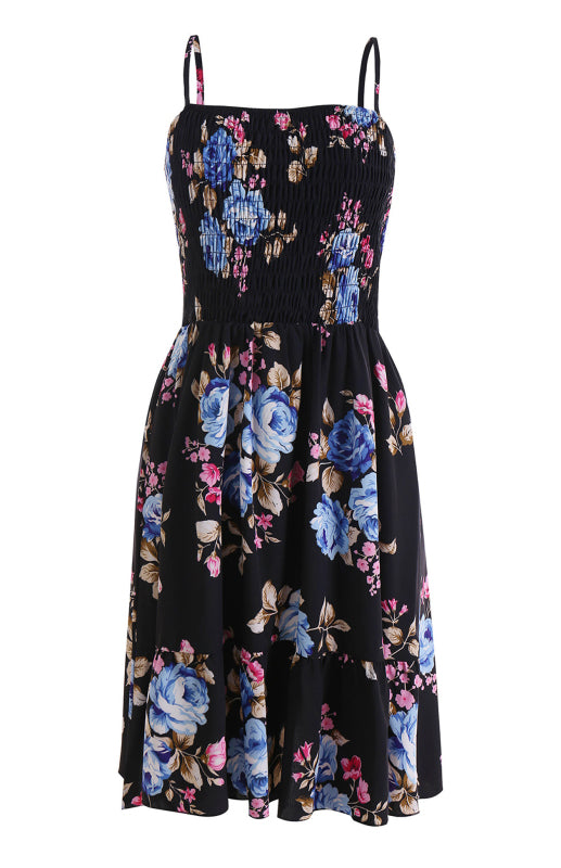 Ladies Spring/Summer Fashion Print Sling Dress