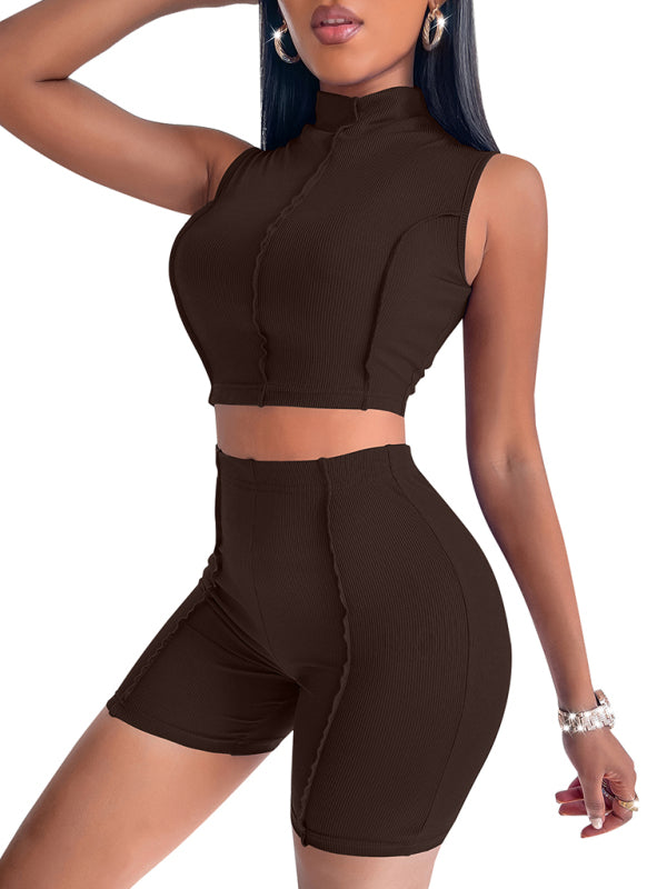 Women's tight sports suit women's two piece set