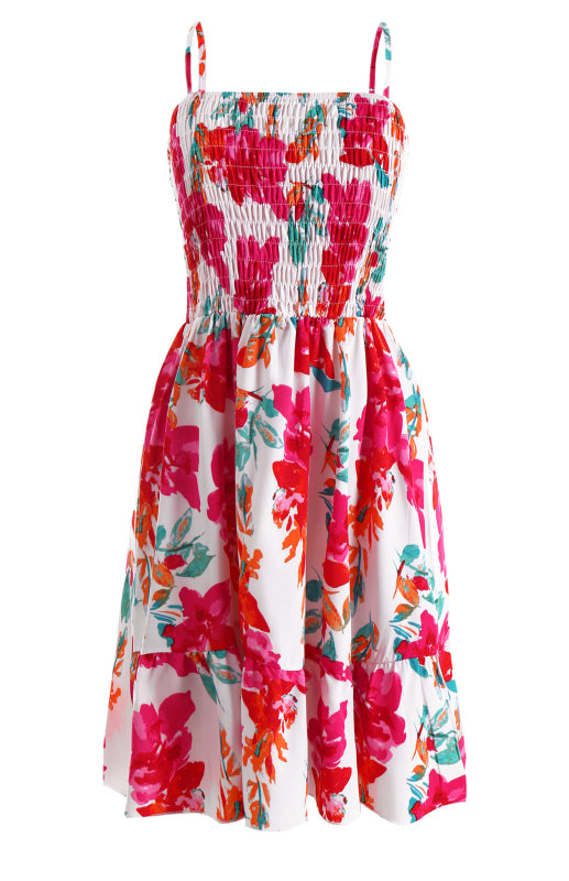 Ladies Spring/Summer Fashion Print Sling Dress