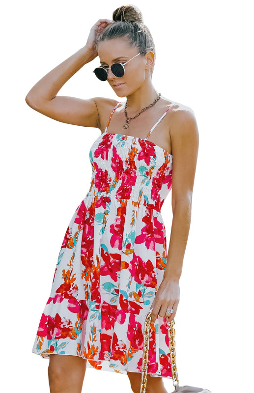 Ladies Spring/Summer Fashion Print Sling Dress