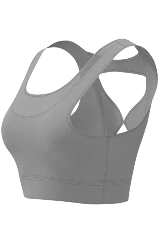 High Strength Shockproof Top Fitness Running Gathered Back Bra