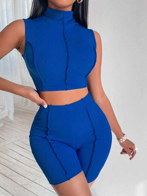 Women's tight sports suit women's two piece set